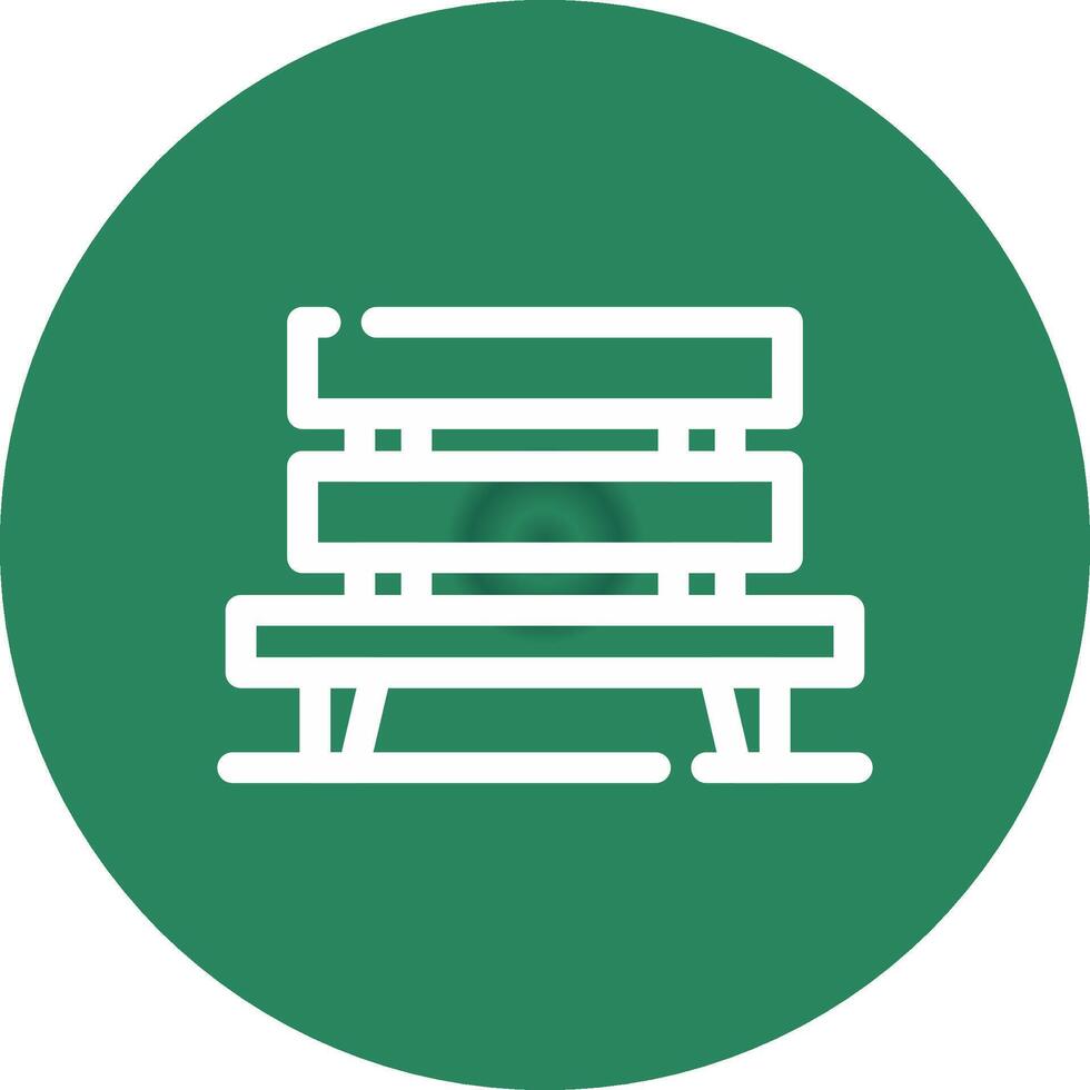 Bench Creative Icon Design vector