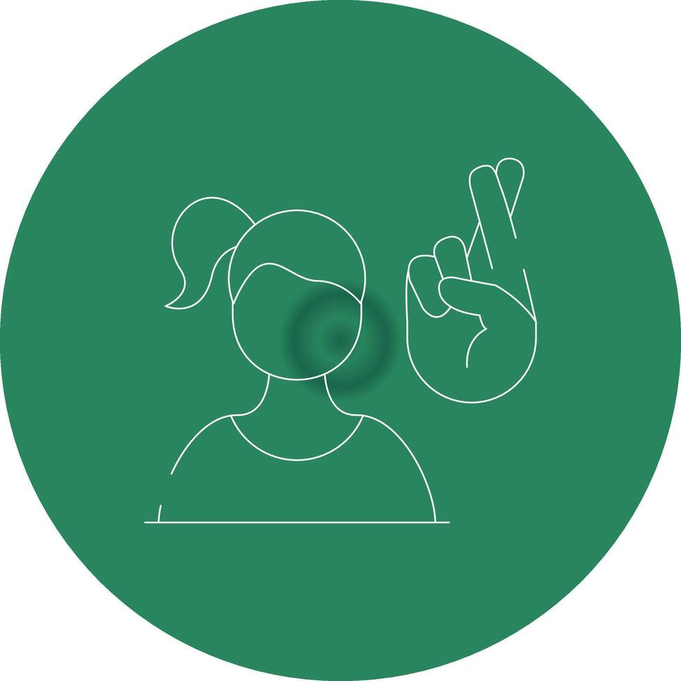 Hands Crossed Creative Icon Design vector