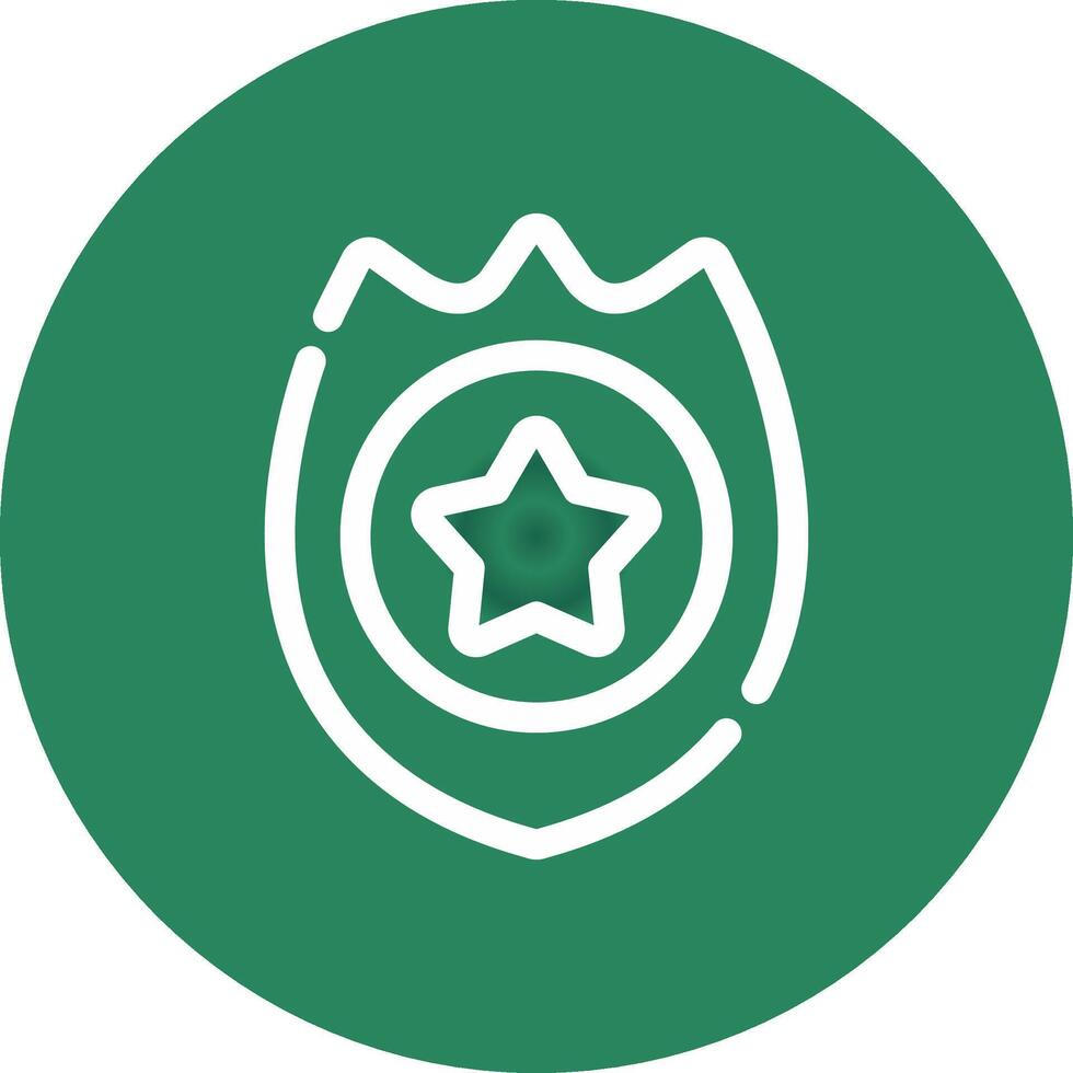 Police Badge Creative Icon Design vector