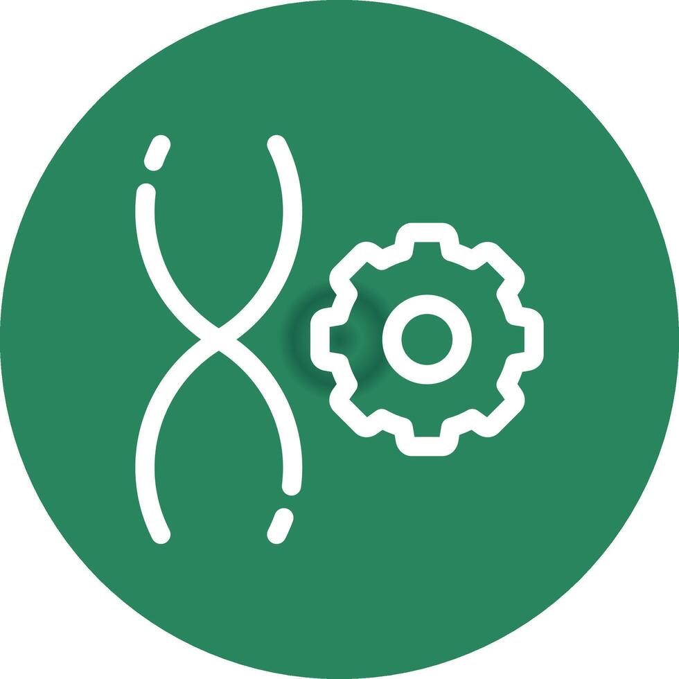 Genetic Engineering Creative Icon Design vector