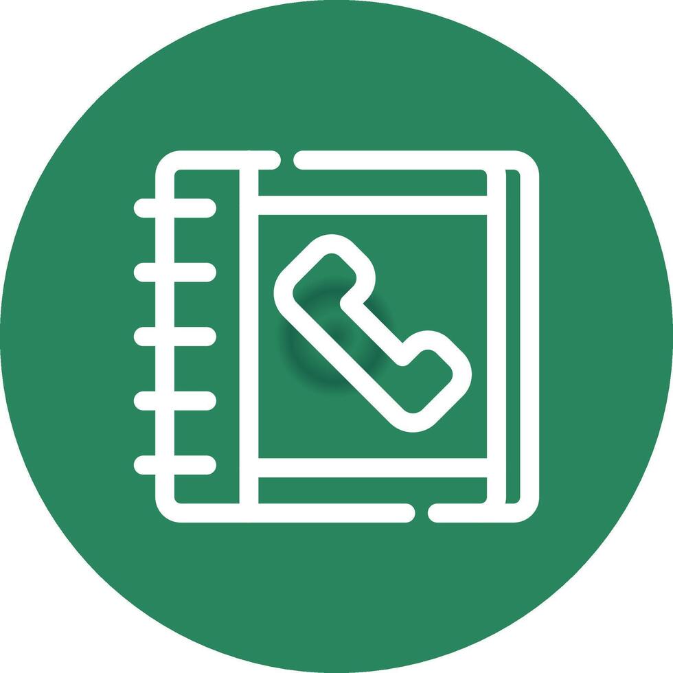 Phonebook Creative Icon Design vector