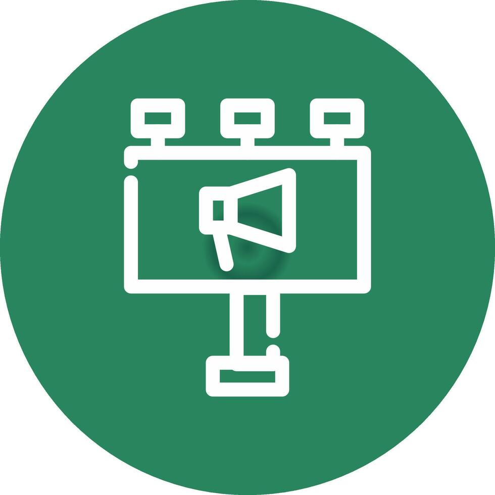 Billboard Creative Icon Design vector
