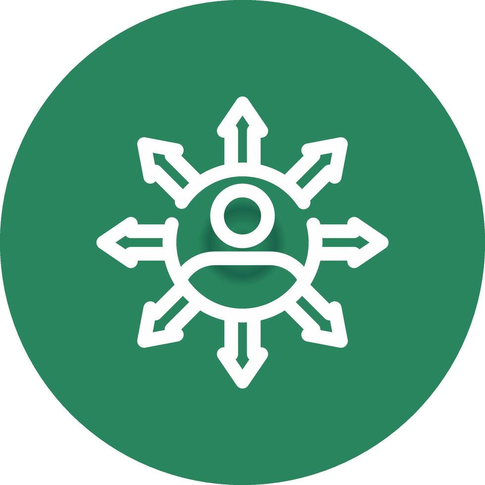 Influence Creative Icon Design vector