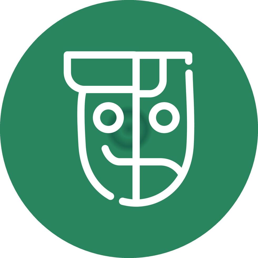Cyborg Creative Icon Design vector