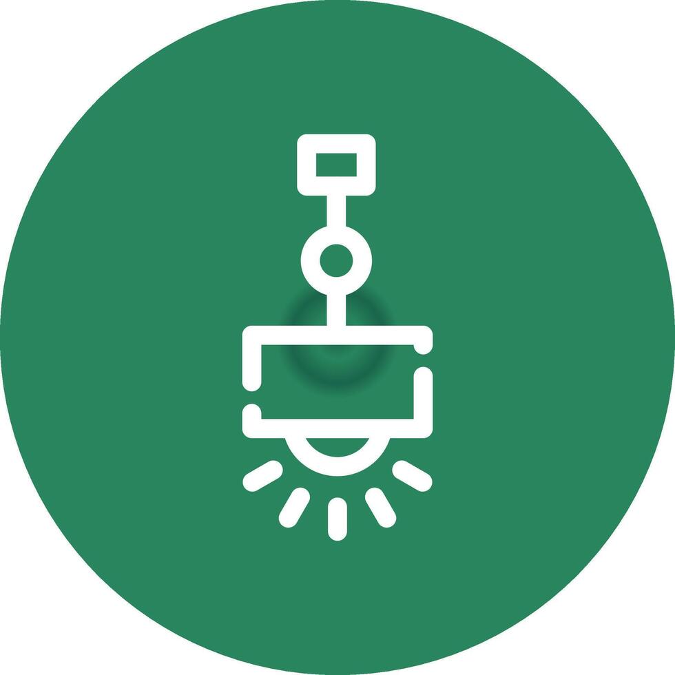 Hanging Lamp Creative Icon Design vector