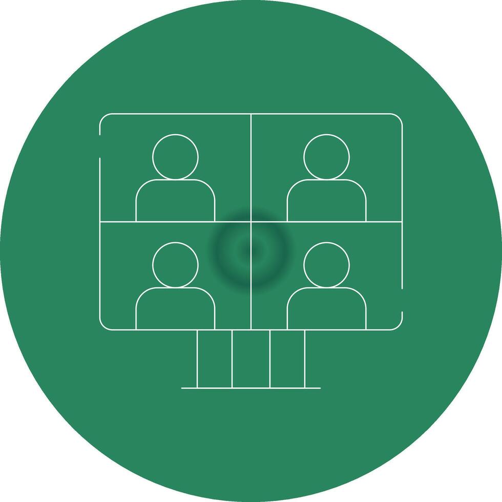 Conference Call Creative Icon Design vector