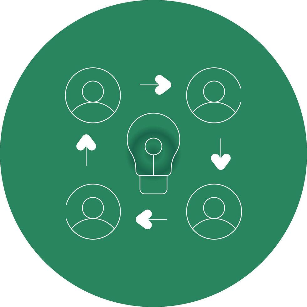 Collaboration Creative Icon Design vector