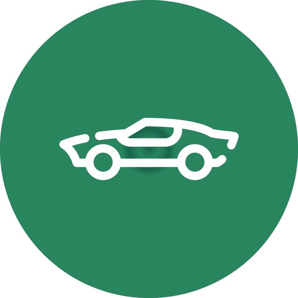 Sports Car Creative Icon Design vector