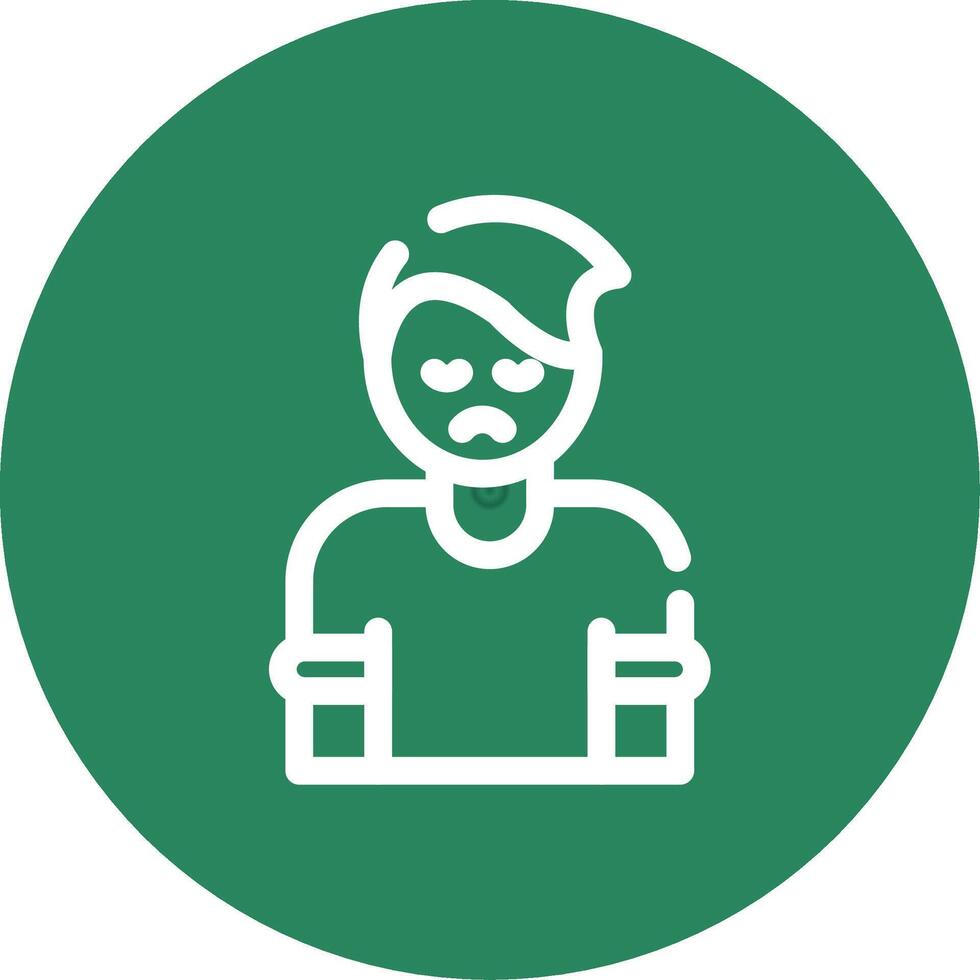 Depression Creative Icon Design vector