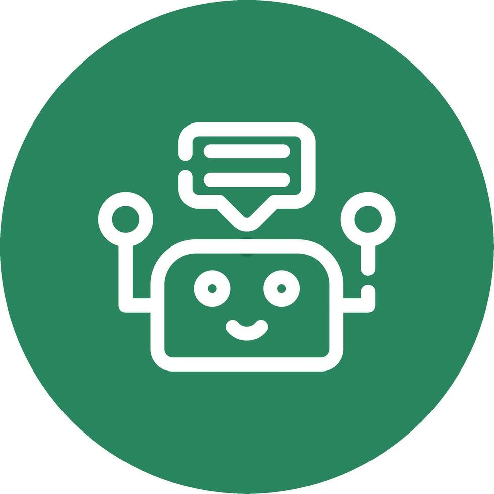 Chatbot Creative Icon Design vector