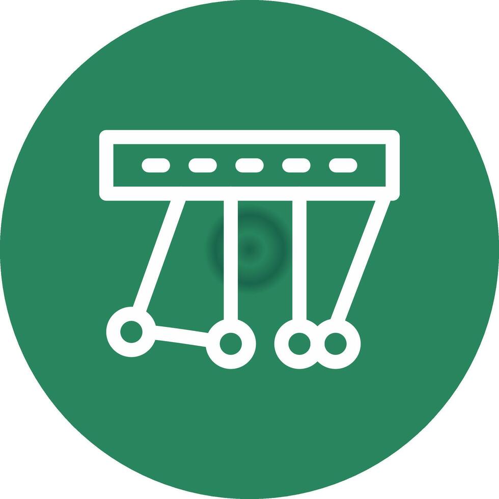 Newton Cradle Creative Icon Design vector