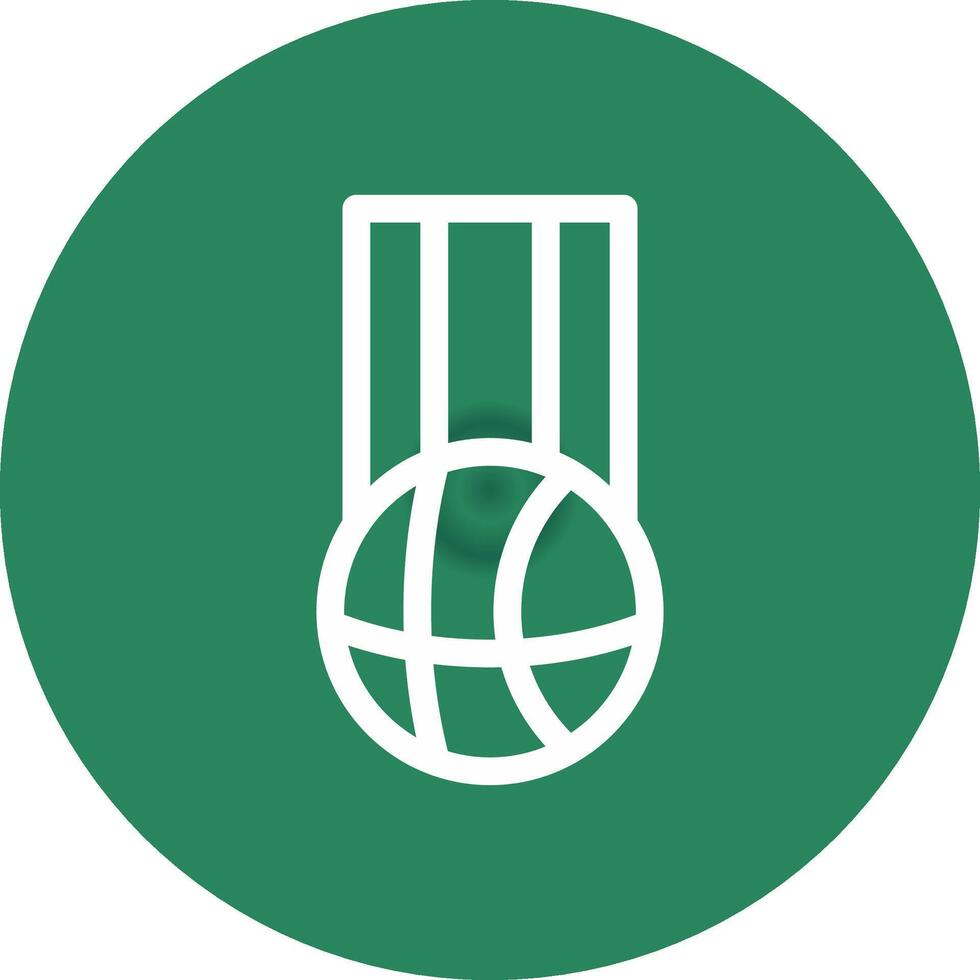 Line Circle Gradient Design vector