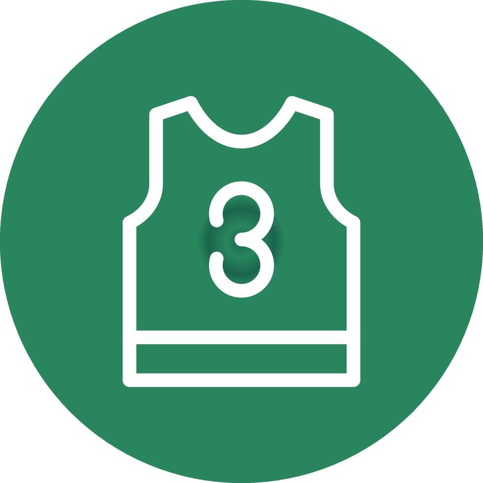 Basketball Jersey Creative Icon Design vector