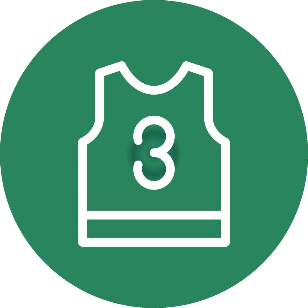 Basketball Jersey Creative Icon Design vector