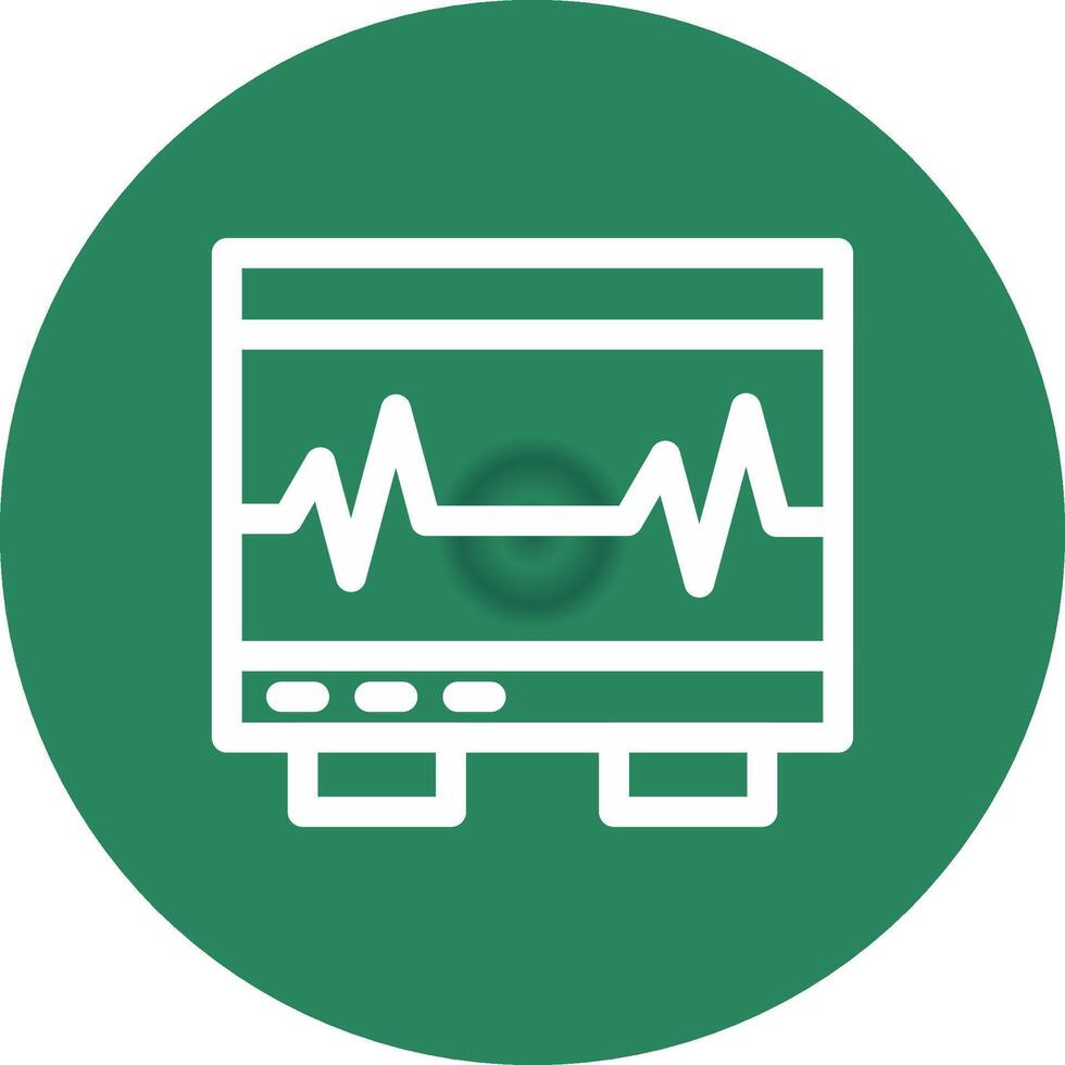 Electrocardiogram Creative Icon Design vector