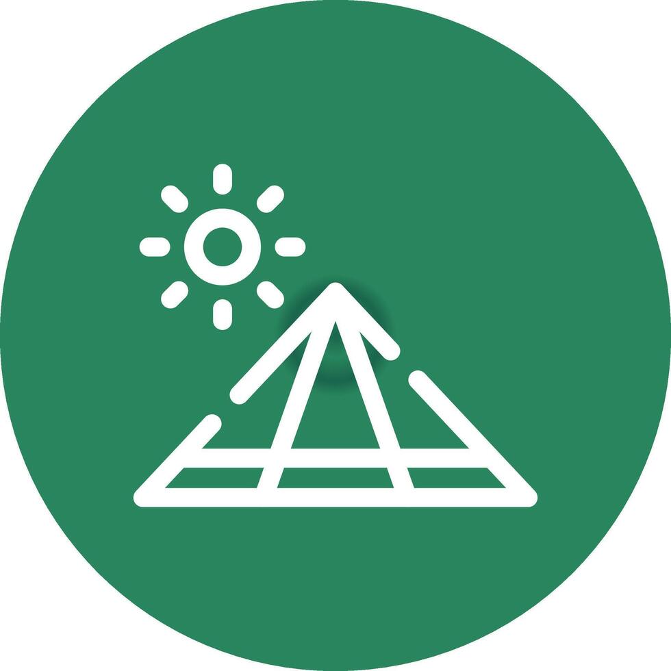 Pyramid Creative Icon Design vector