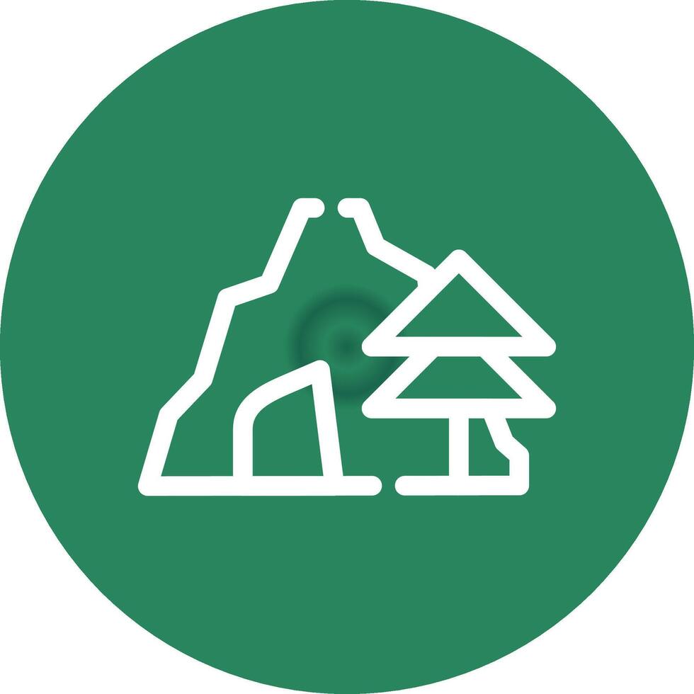 Cave Creative Icon Design vector