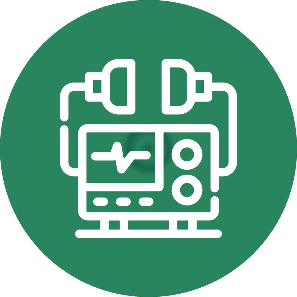 Defibrillator Creative Icon Design vector