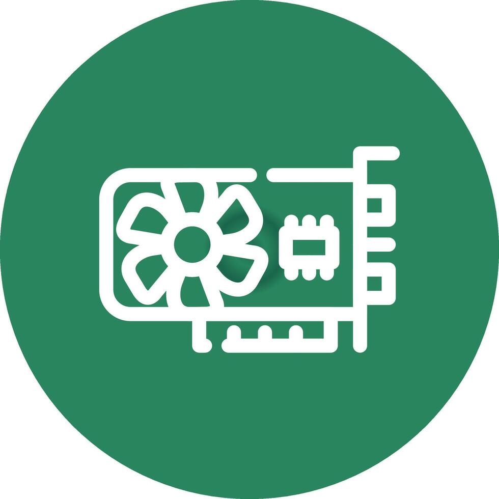Graphic Card Creative Icon Design vector