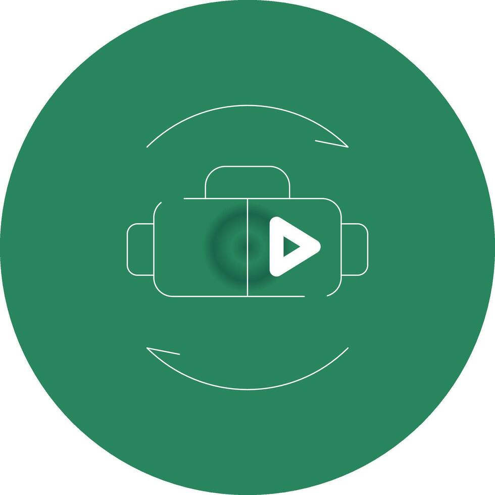 Virtual Reality Creative Icon Design vector