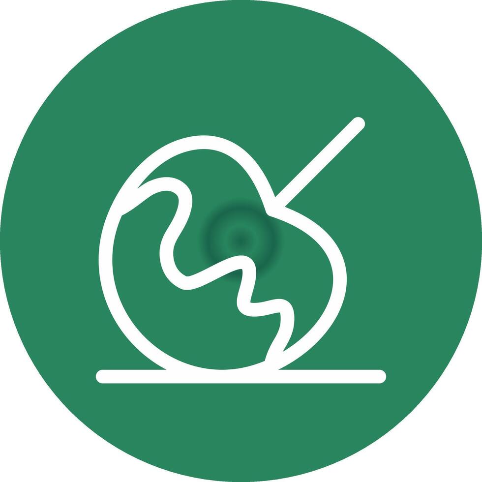 Caramel Apple Creative Icon Design vector