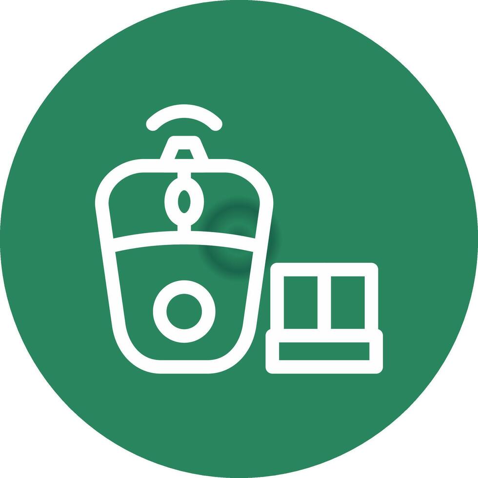 Wireless Mouse Creative Icon Design vector