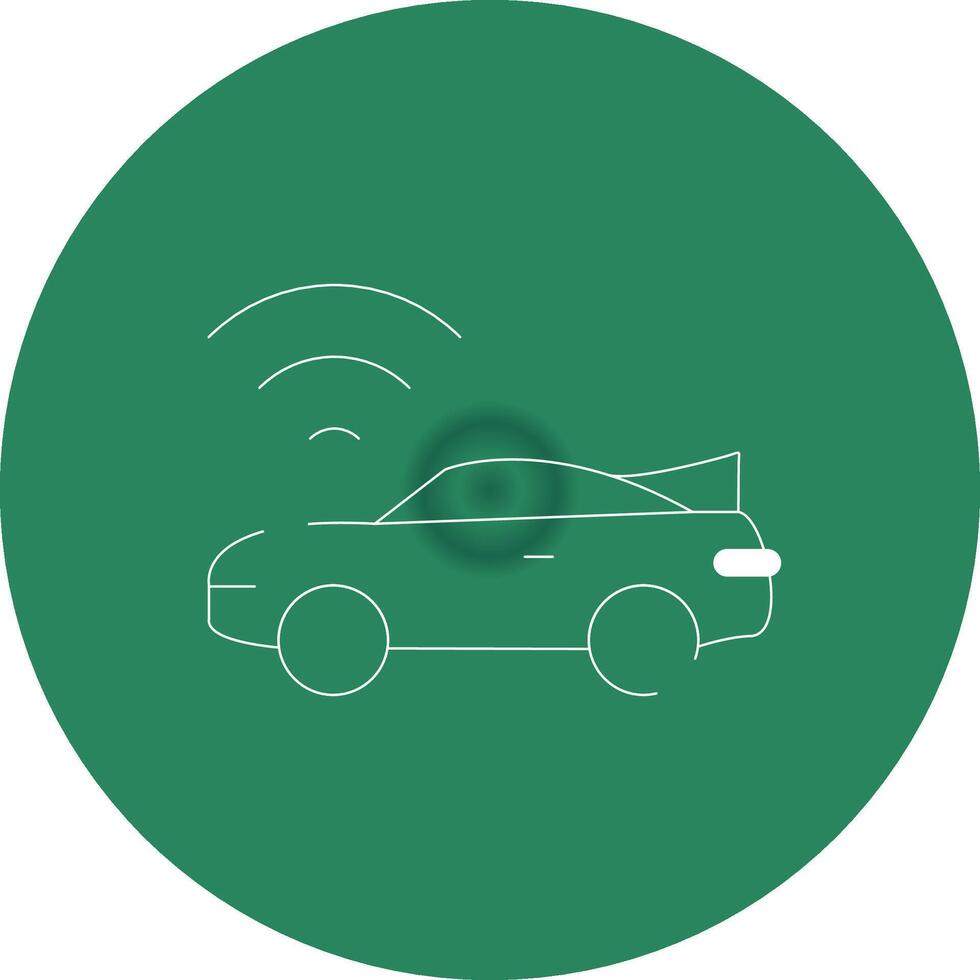 Smart Car Creative Icon Design vector