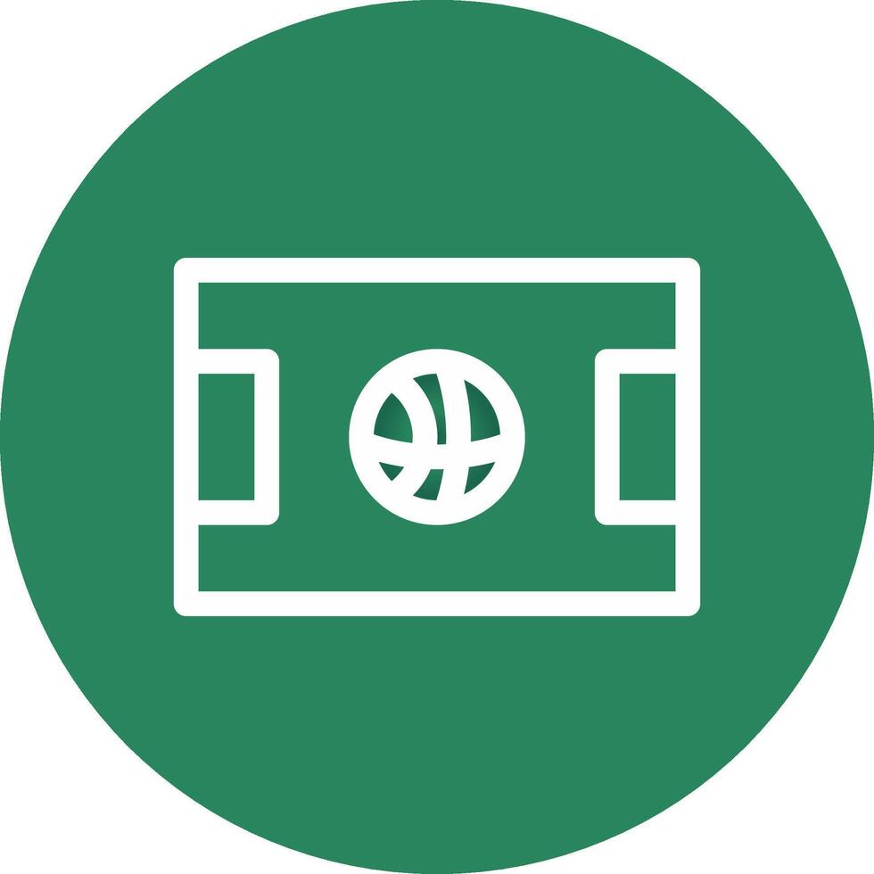 Basketball Court Creative Icon Design vector