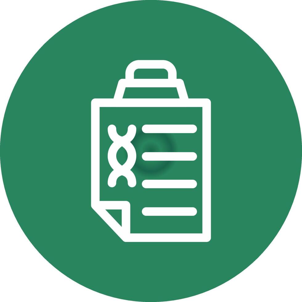 DNA Test Creative Icon Design vector