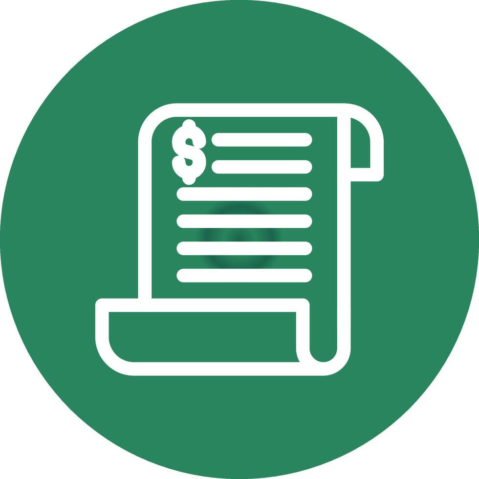Bill Creative Icon Design vector