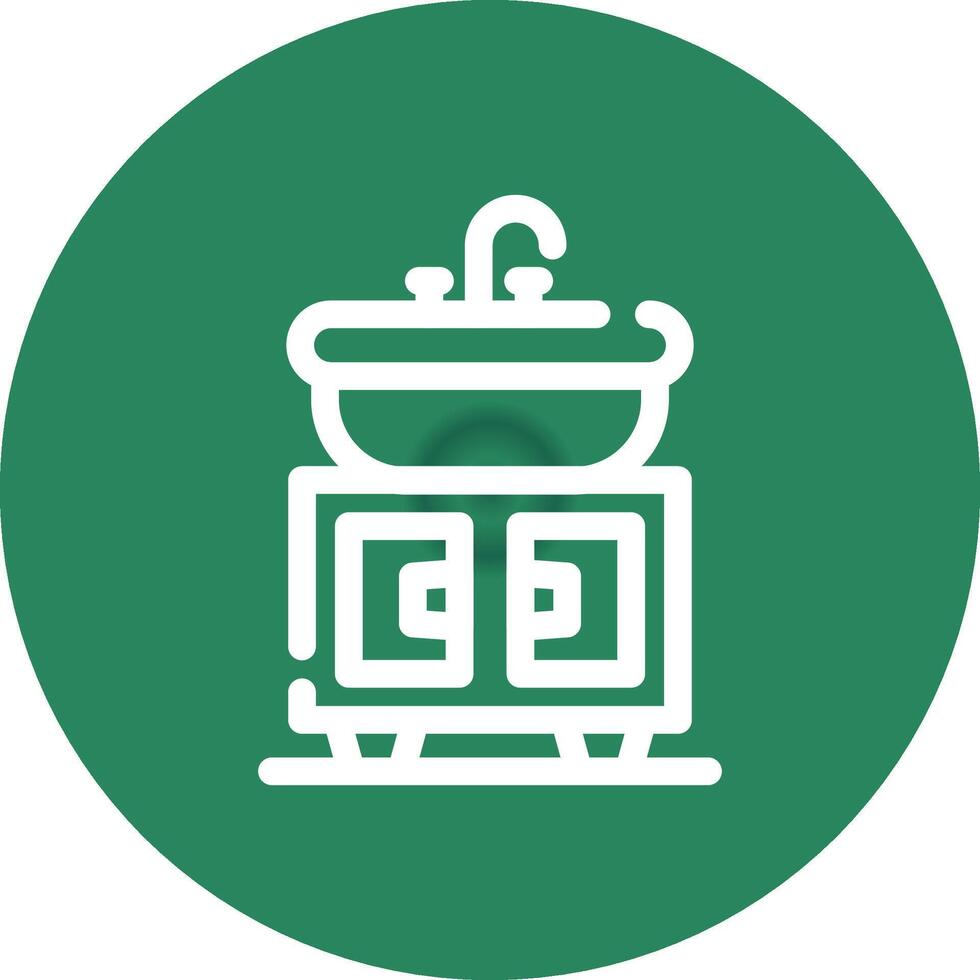 Washbasin Creative Icon Design vector