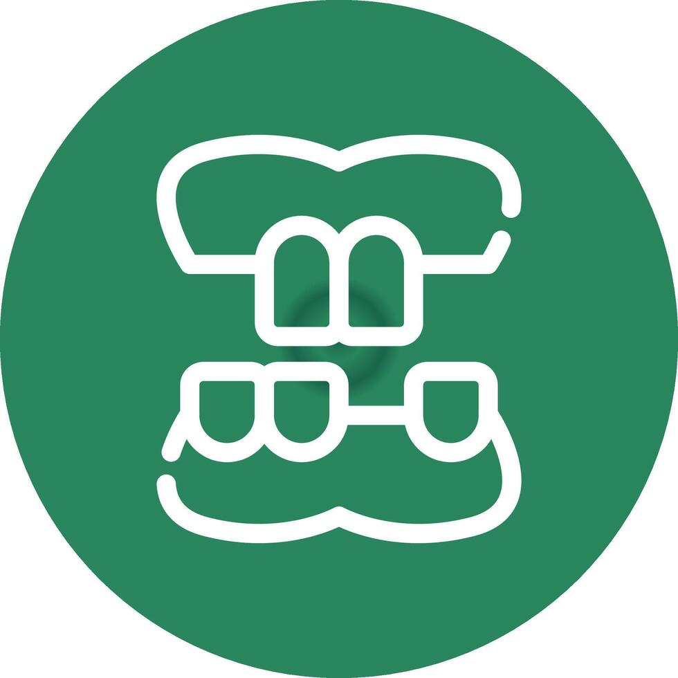 Denture Creative Icon Design vector