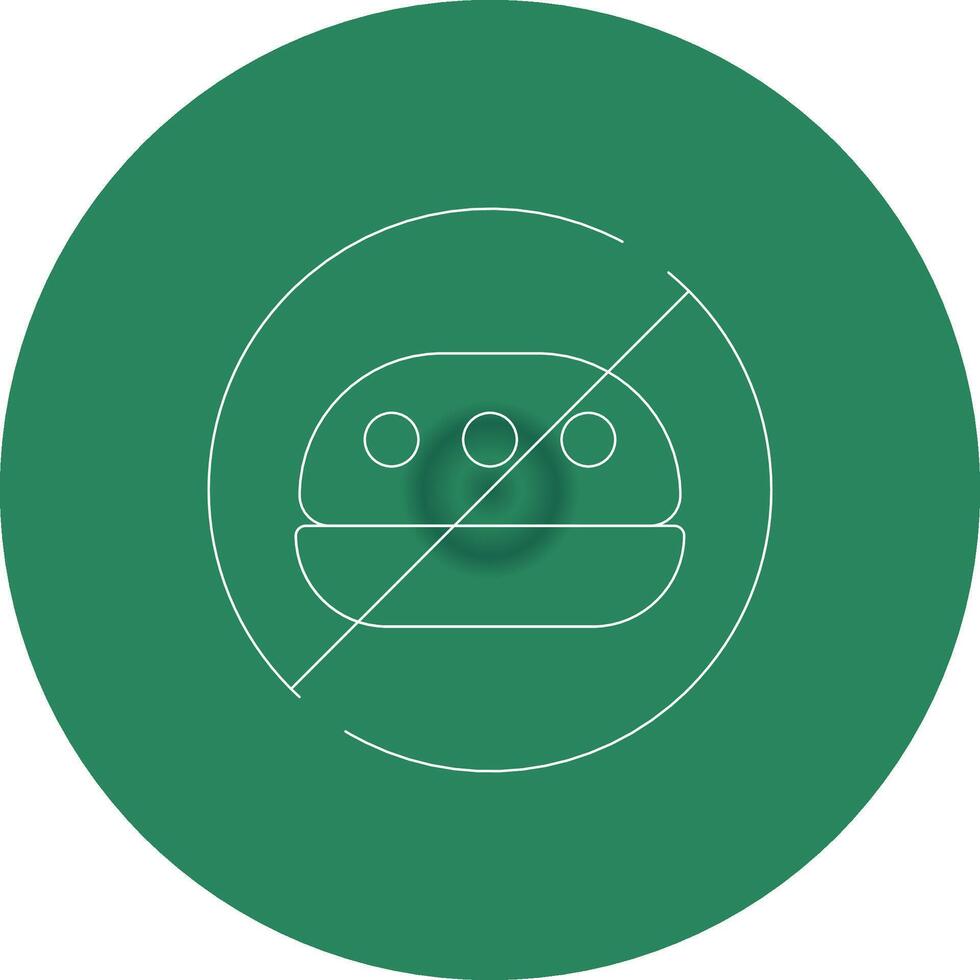 No Food Creative Icon Design vector