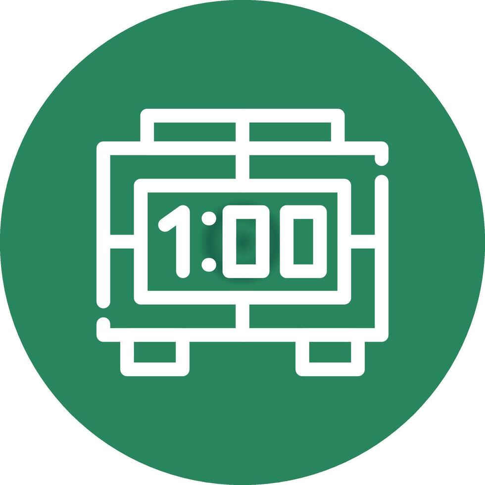 Digital Clock Creative Icon Design vector