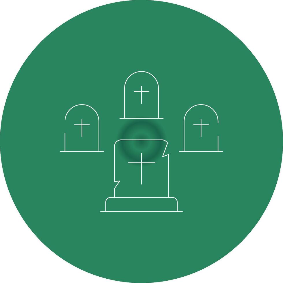 Graveyard Creative Icon Design vector