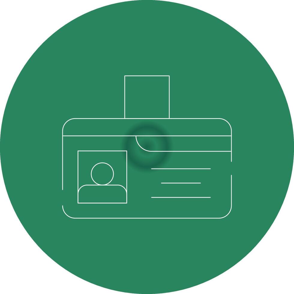 Identification Card Creative Icon Design vector