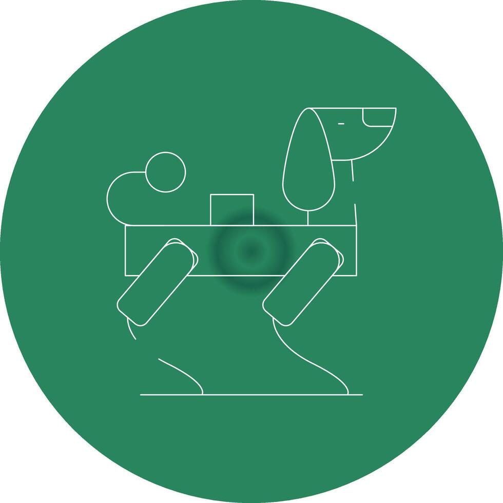 Robot Dog Creative Icon Design vector