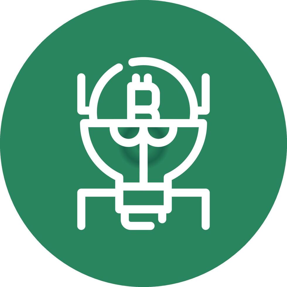 Cryptocurrency Creative Icon Design vector