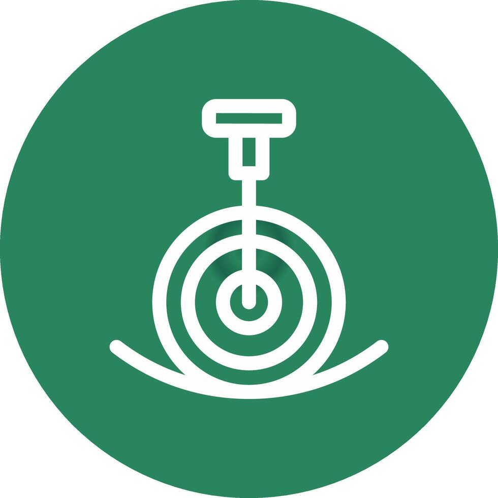 Unicycle Performance Creative Icon Design vector