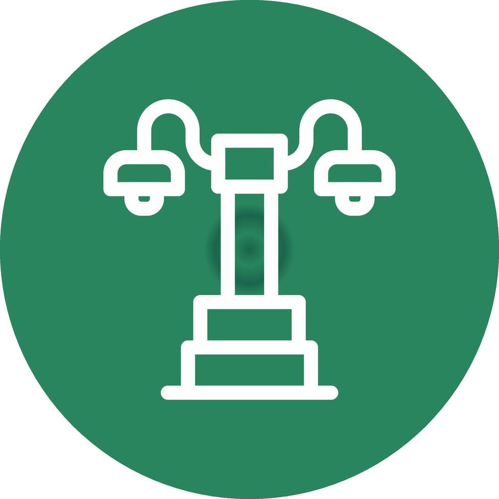 Streetlight Creative Icon Design vector