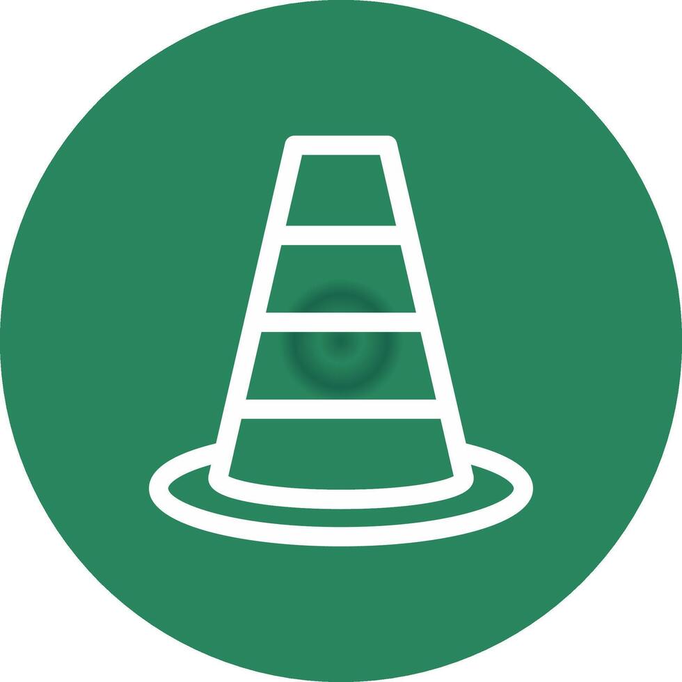 Traffic Cone Creative Icon Design vector