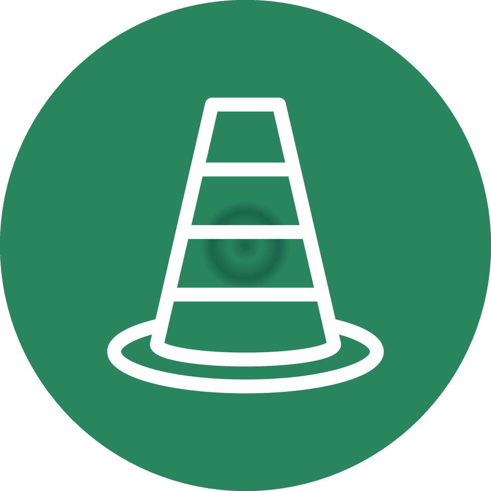 Traffic Cone Creative Icon Design vector