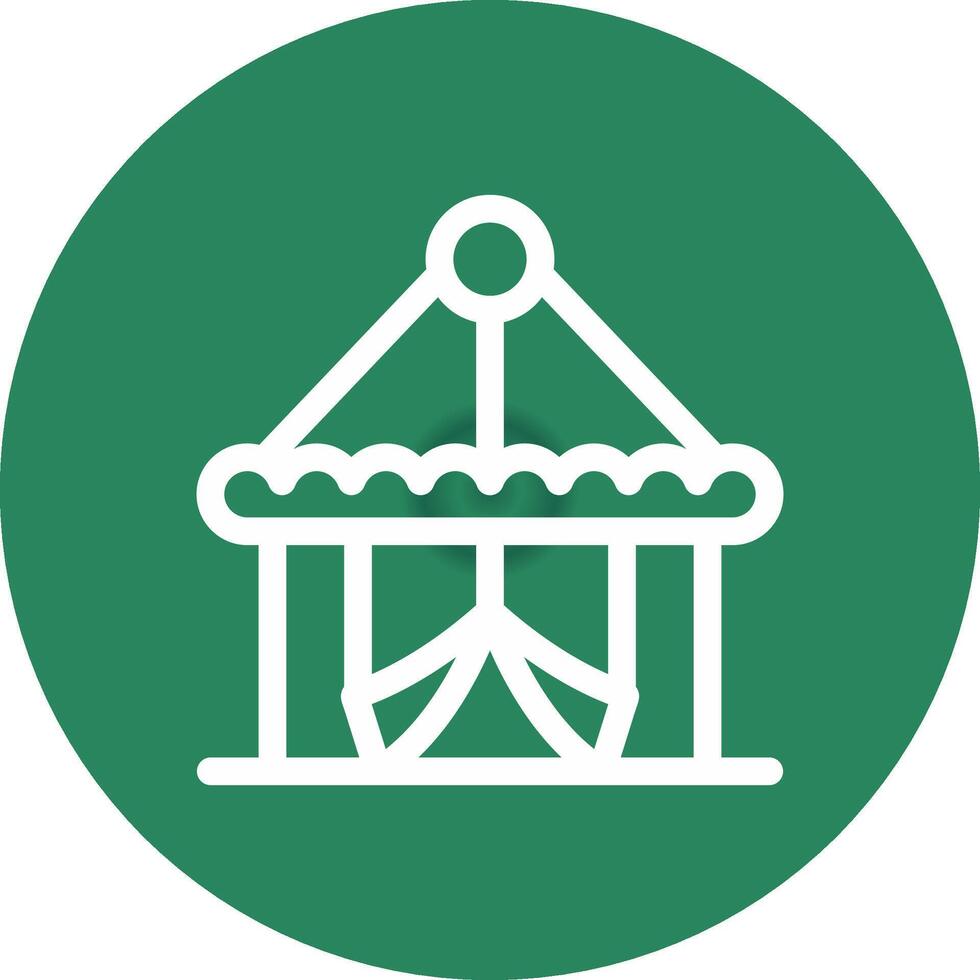 Circus Tent Creative Icon Design vector