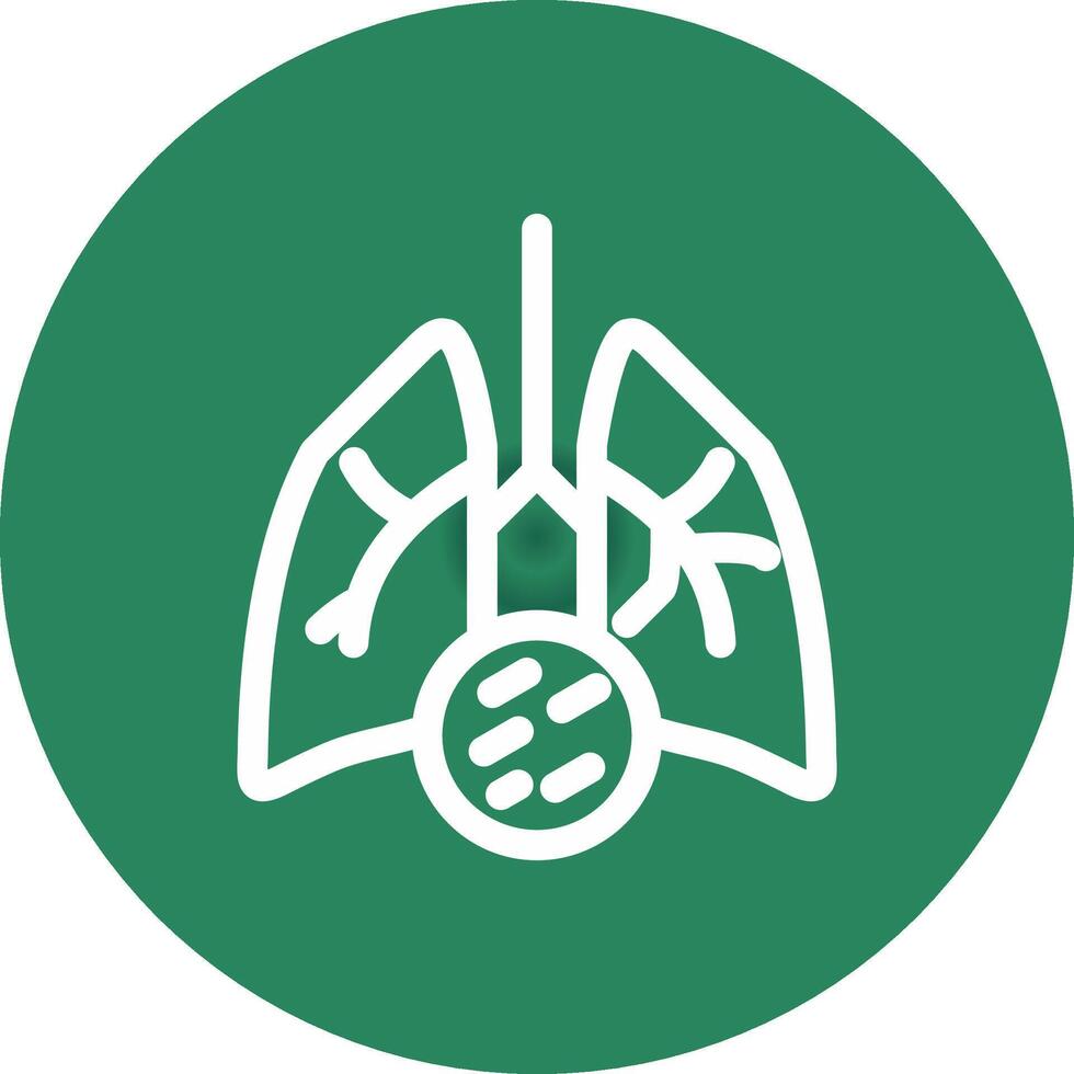 Lung Cancer Creative Icon Design vector