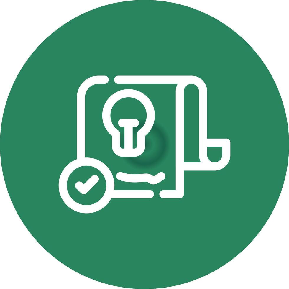 Patent Creative Icon Design vector