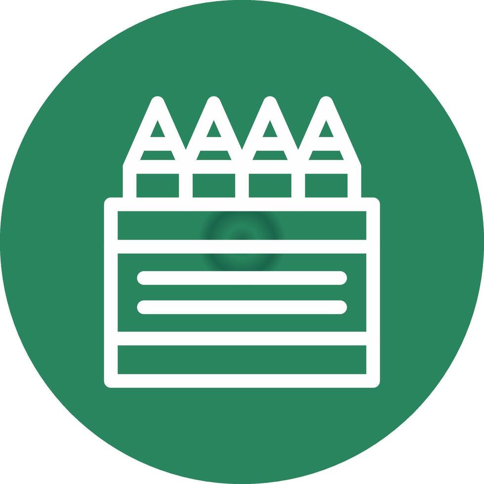 Crayons Creative Icon Design vector