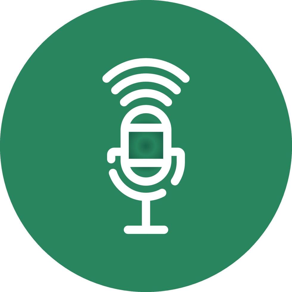 Voice Control Creative Icon Design vector
