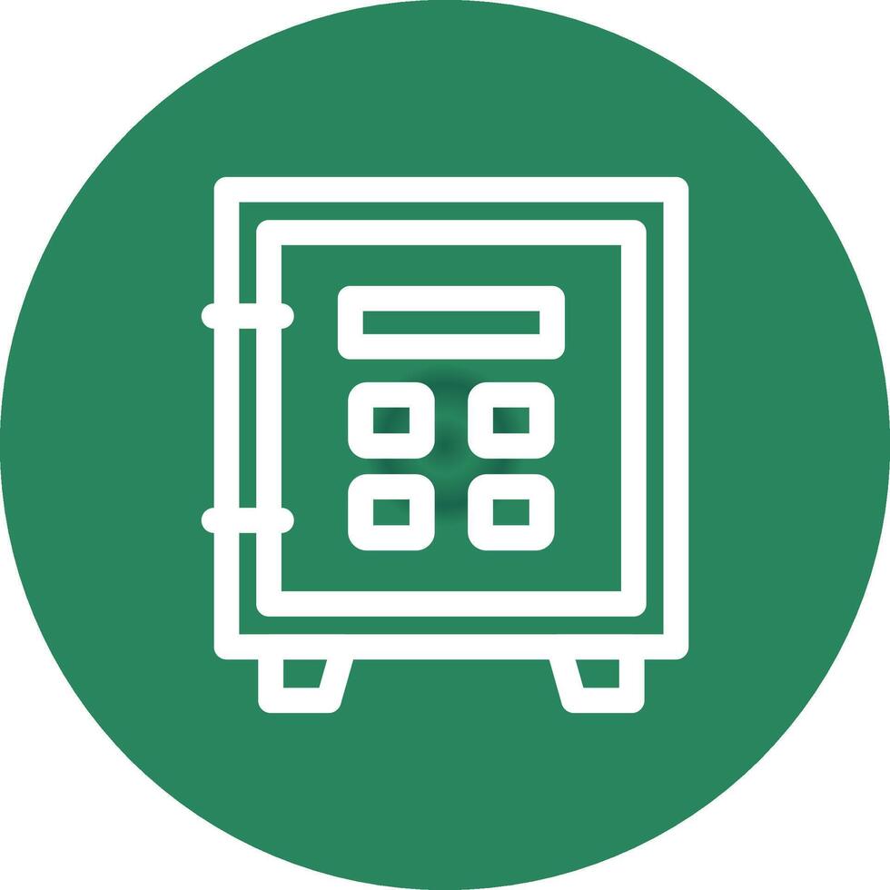Safe Lock Creative Icon Design vector