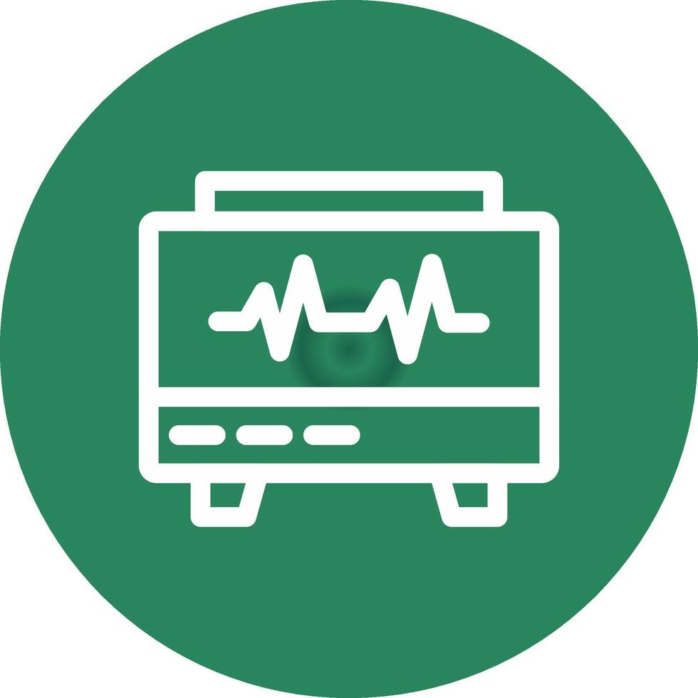 diseño de icono creativo de monitor ekg vector