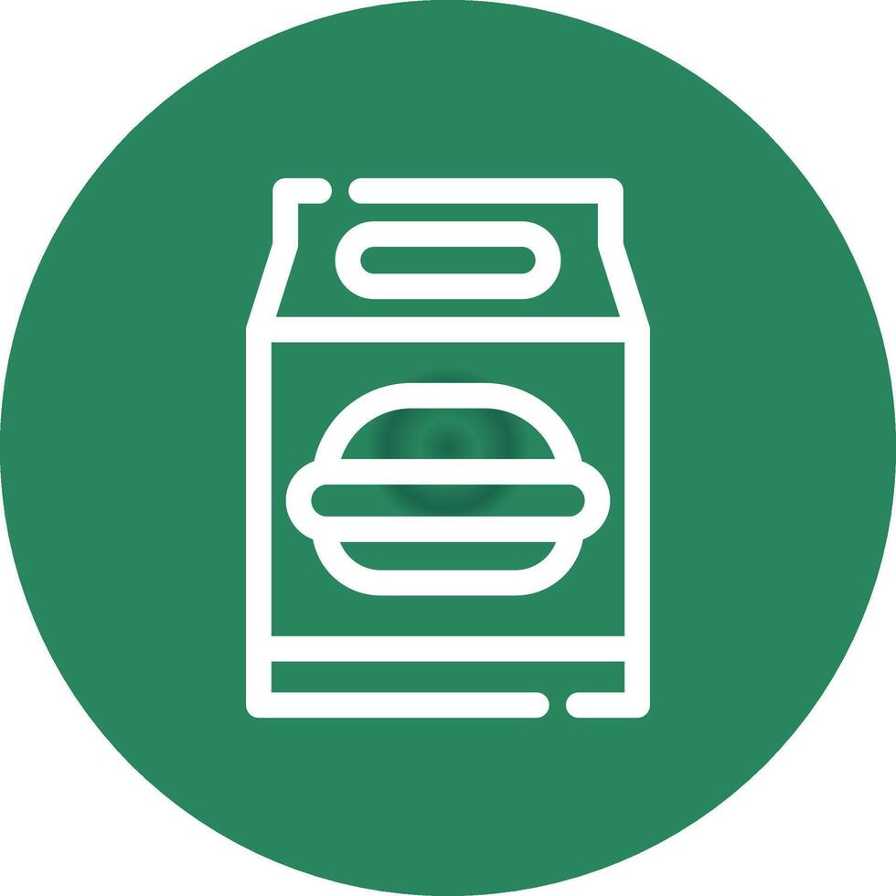 Lunch Bag Creative Icon Design vector